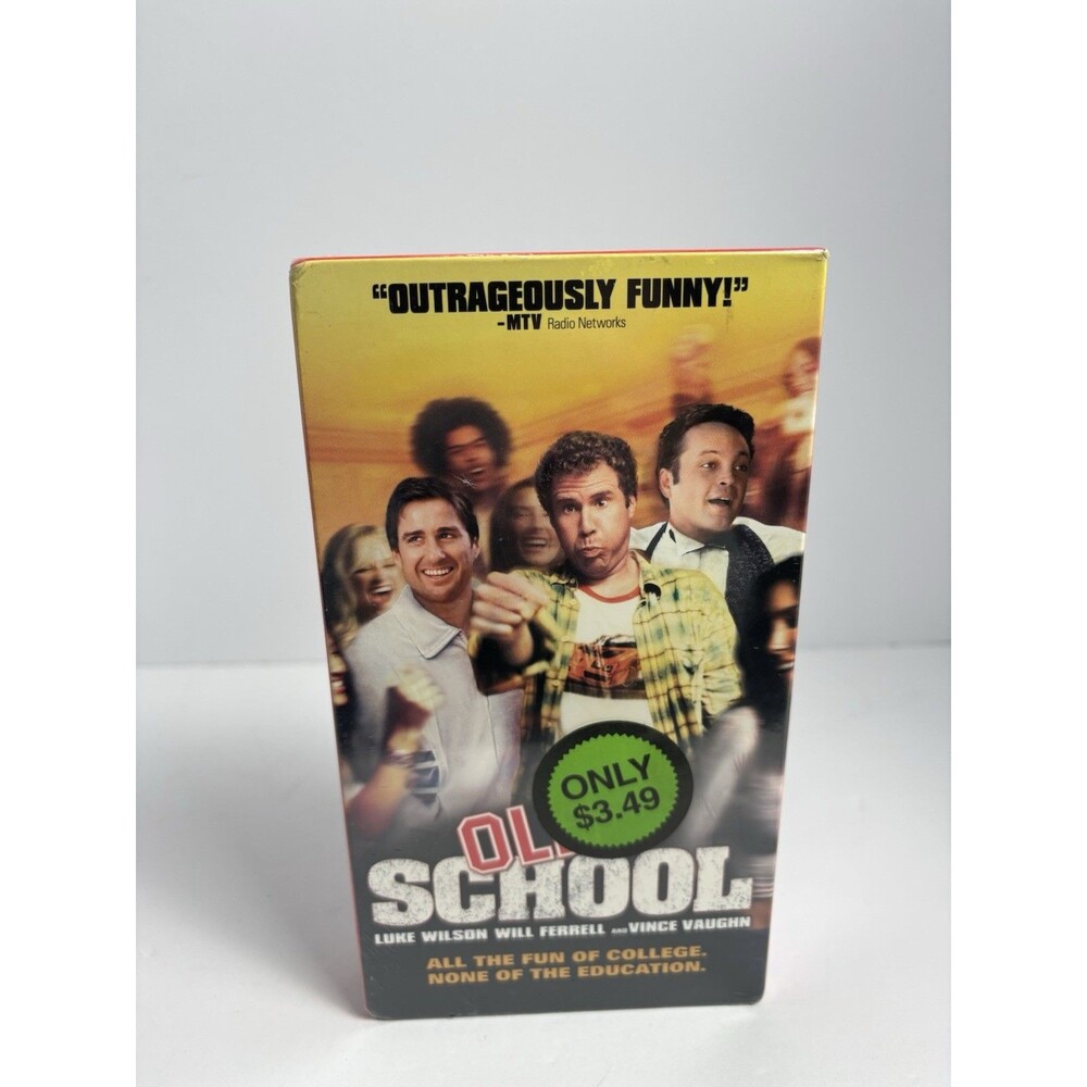 Old School Comedy VHS Luke Wilson Will Ferrell Vince Vaughn DreamWorks Read Belo